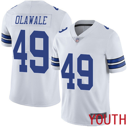 Youth Dallas Cowboys Limited White Jamize Olawale Road 49 Vapor Untouchable NFL Jersey